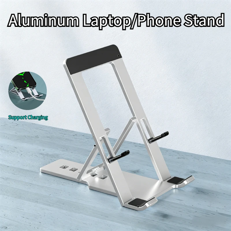 Aluminum Foldable Desktop Phone Holder Mini Portable Moblie Phone Stand For Xiaomi Samsung Smart Phone Support Telephone Holder
