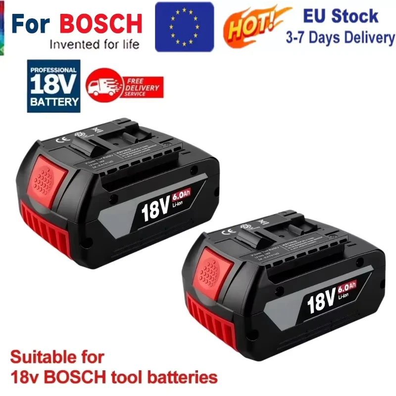 100 % Original-Ersatzakku für Bosch 18V, 18V6Ah Backup-Akkus, professionelles Drahtlos-System, Werkzeug BAT609 GBA18V80 Image