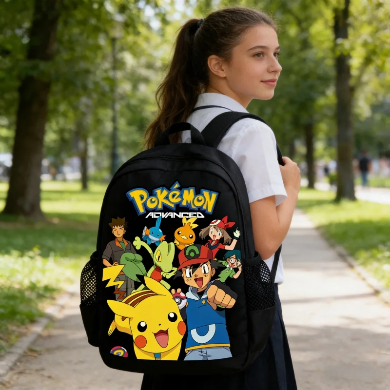 Sac à dos Pikachu Pokémon Go pour enfants, sacs d'école orthopédiques de dessin animé, sacs d'école pour garçons, sacs Mochila Infantil