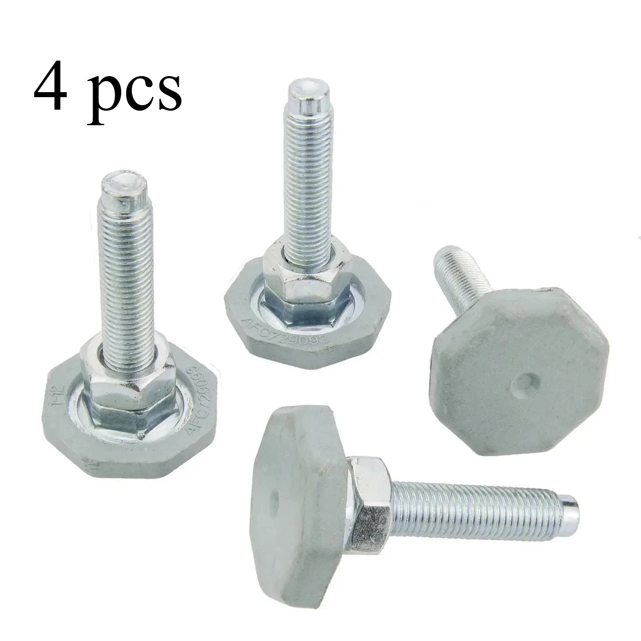 4 Stück für LG Frontlader-Waschmaschine, verstellbare Schraubenfüße, Gummifuß, AFC729093 AFC72755401, Ersatzteile für Waschmaschinen