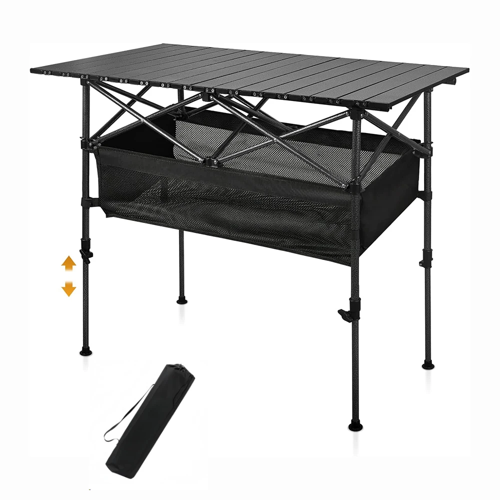 Camping-Klapptisch, tragbarer Picknicktisch für Mietwohnungen, leichter Outdoor-Camping-BBQ-Grilltisch