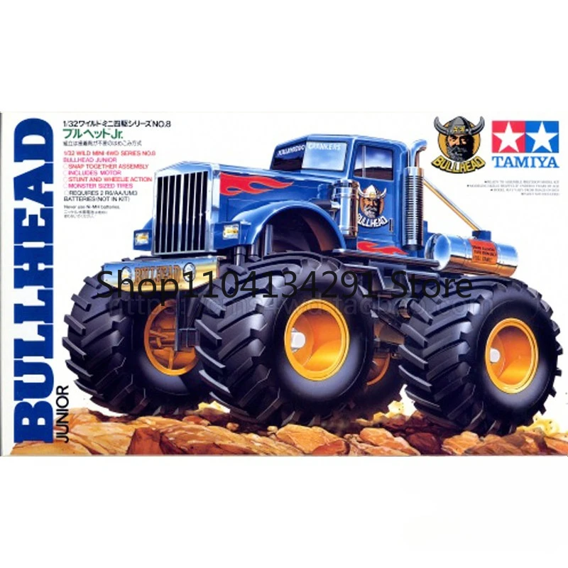 Original Tamiya 4WD Truck TAMIYA Bullhead Big Wheel Truck Monster Truck 17008, Geburtstagsgeschenk, Sammlerspielzeugmodell Image