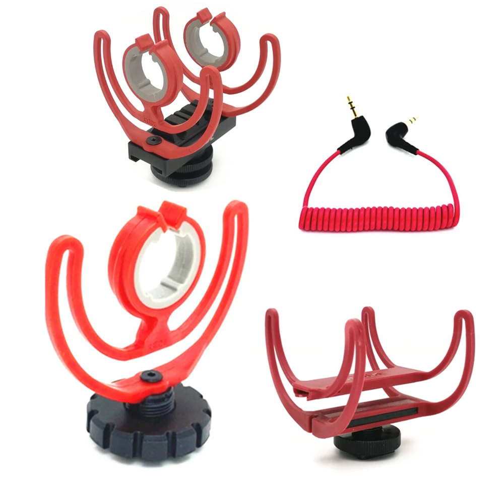 Kaltschuh Mikrofon Klemme Clip Stativ Halterung Ständer Stoßfest Adapter für Rode VideoMicro Videomic Go II GOII NTG BOYA BY-MM1 Image