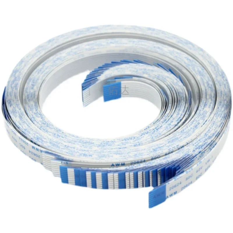 FPC FFC 600/800 mm/1500 mm AWM 20624 80C 60 V VW-1 flexibles Flachkabel A/B Typ Flachbanddraht 4P/6/8/10/12/14/16/20/26/30/40/50/60Pin Image