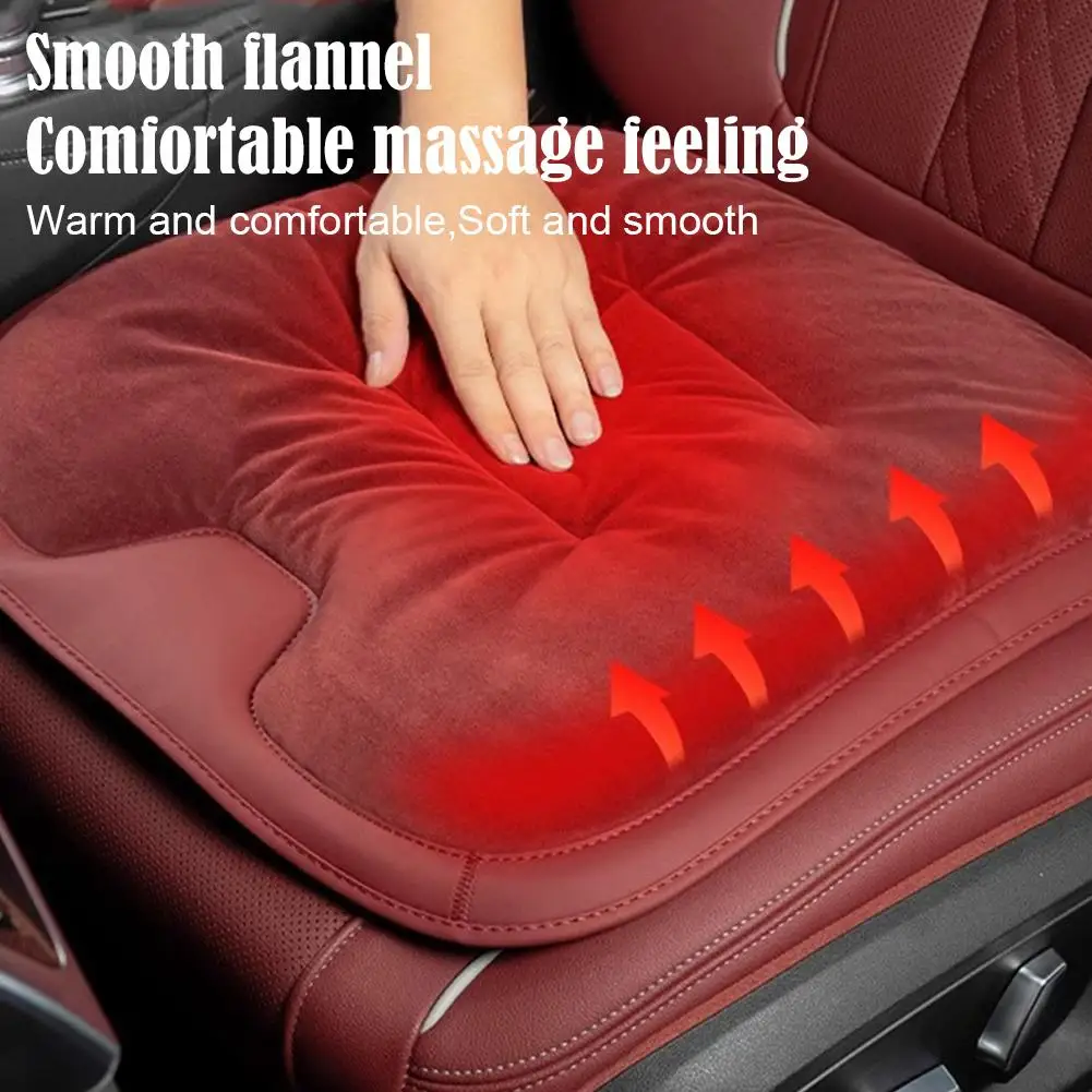 Flanell Universal Modell Auto Sitzkissen Anti-rutsch Waschbar Multifunktionale Winter Plüsch Kissen Auto Innen Zubehör Image