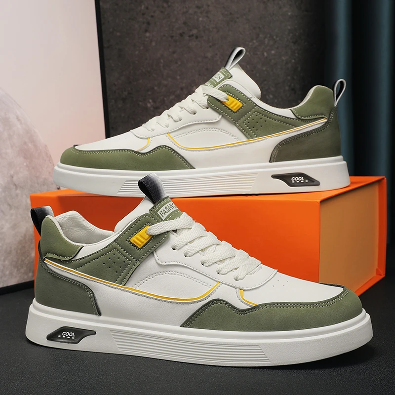 Koreanische Freizeitschuhe für Herren, Vier-Jahreszeiten-Schuhe mit weicher Sohle, rutschfest, bequem, Outdoor-Wanderschuhe, modische Joker-Sportschuhe, Trendschuhe