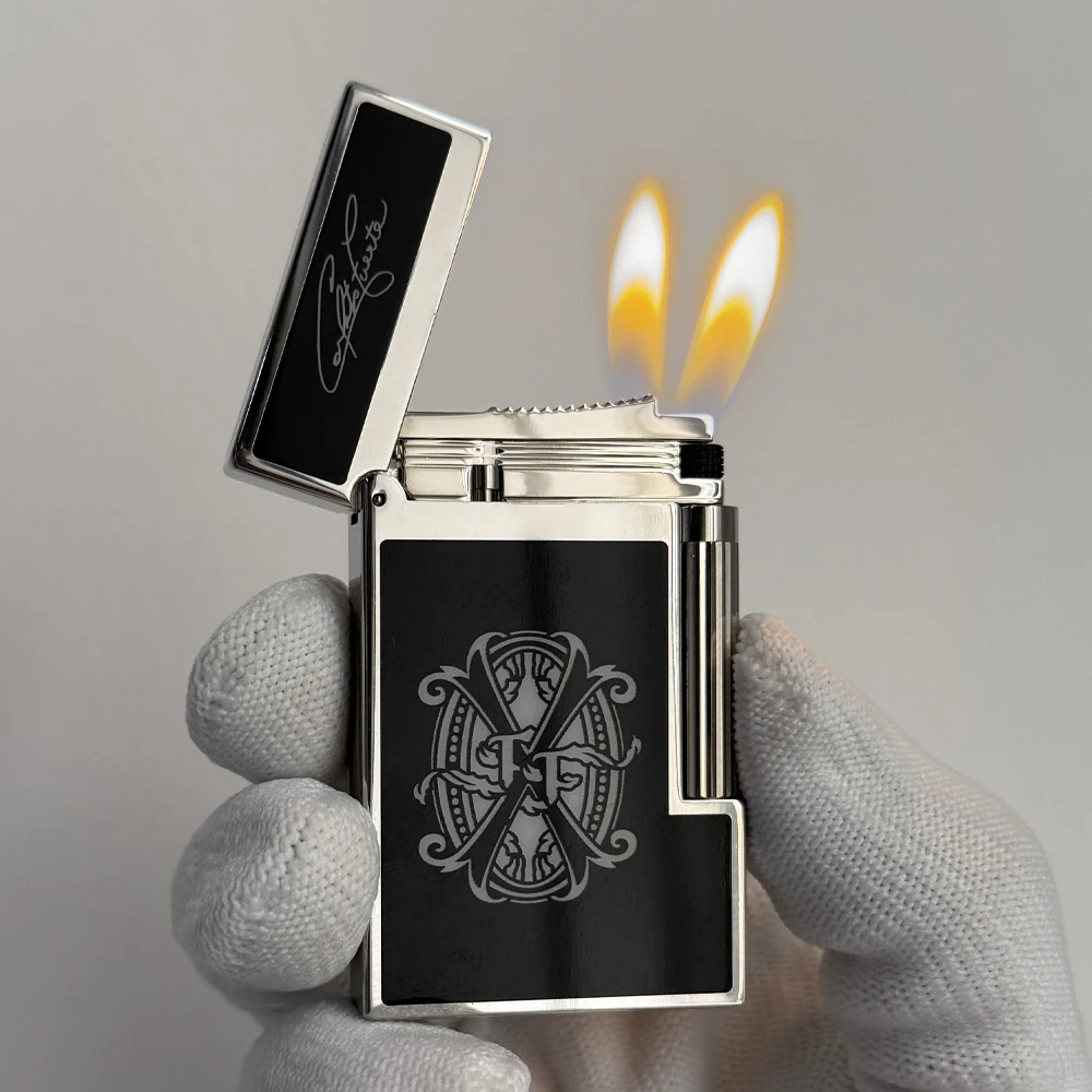 Luxus-Feuerzeug, maßgefertigtes Feuerzeug, lackierte Oberfläche, lauter Zündgeräusch, Raucherzubehör inklusive Ersatzteilen Image