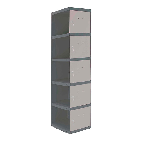 SimonRack Metallschrank 5 Türen ANBAUMODUL Zerlegt ANTHRACITE/GRAU 1800x400x500 mm (Höhe x Länge x Breite) Image