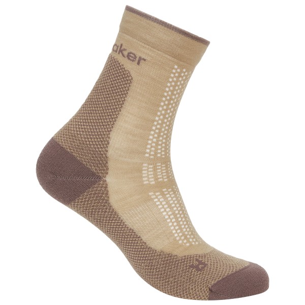Icebreaker - Women's Merino Hike+ Ultralight Quarter - Wandersocken 41-43 | EU 44,5-46,5 beige/braun