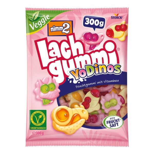 Nimm2 Fruchtgummi »Lachgummi Yo Dinos Veggie« 300g mehrfarbig Image