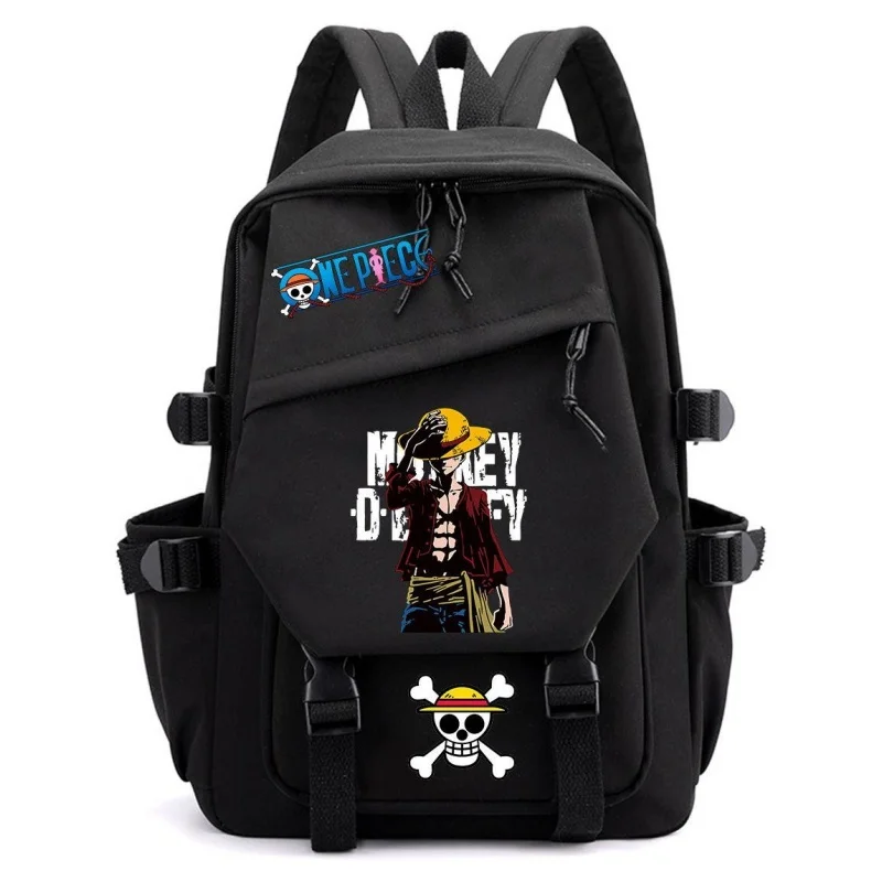 Sac d'école une pièce pour étudiants, sac à dos à la mode Luffy Zoro, sac à dos Portable de grande capacité, fournitures de retour à l'école, cadeau de fête