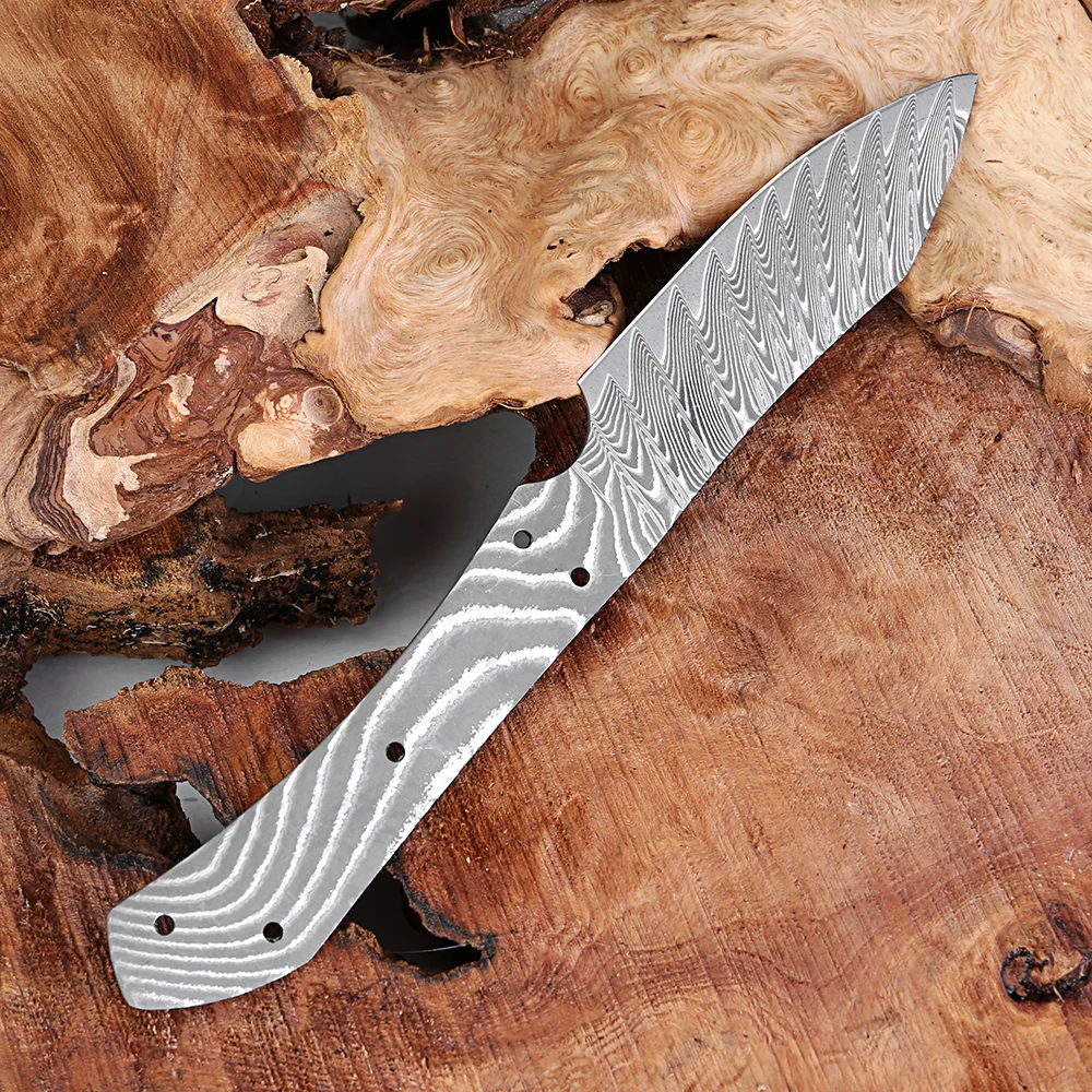 Handgemachte Full Tang DIY Messer Klinge Damaskus Stahl Küchenmesser Blank Klinge Japan vg10 Stahl Sharp Kochmesser Herstellung Material Image