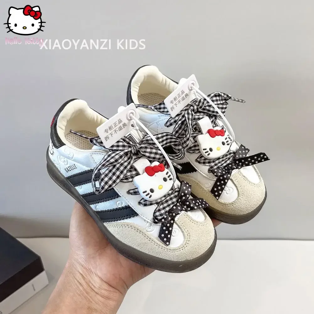 Sanrio Hello Kitty Frühlings-Freizeitschuhe für Kinder, Mädchen-Sportschuhe, modische Sport-Kinderschuhe, rutschfeste, weiche Sohle