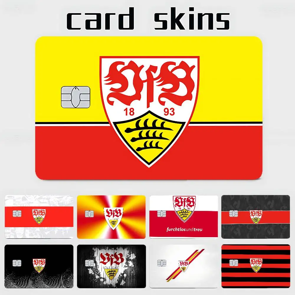 W-VfB-BES-Fashion-S-StuttgartS PVC Weiche Aufkleberfolie Hautschutz für Debit- und Kreditkarten Wasserdicht Image