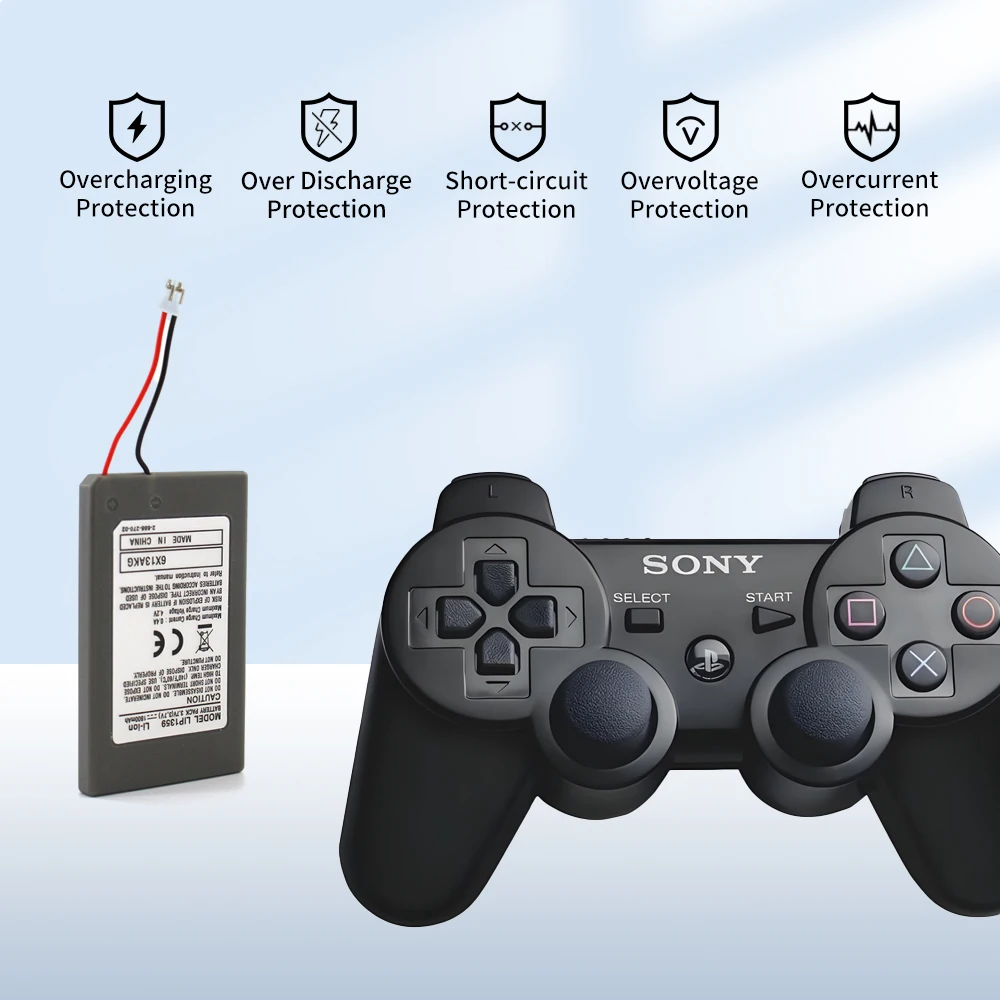 PHOMAX PS3 Controller Battery 1800mAh LIP1359 Replacement Battery For Sony Playstation 3 Dualshock3 CECHZC2E CECHZC2U Controller