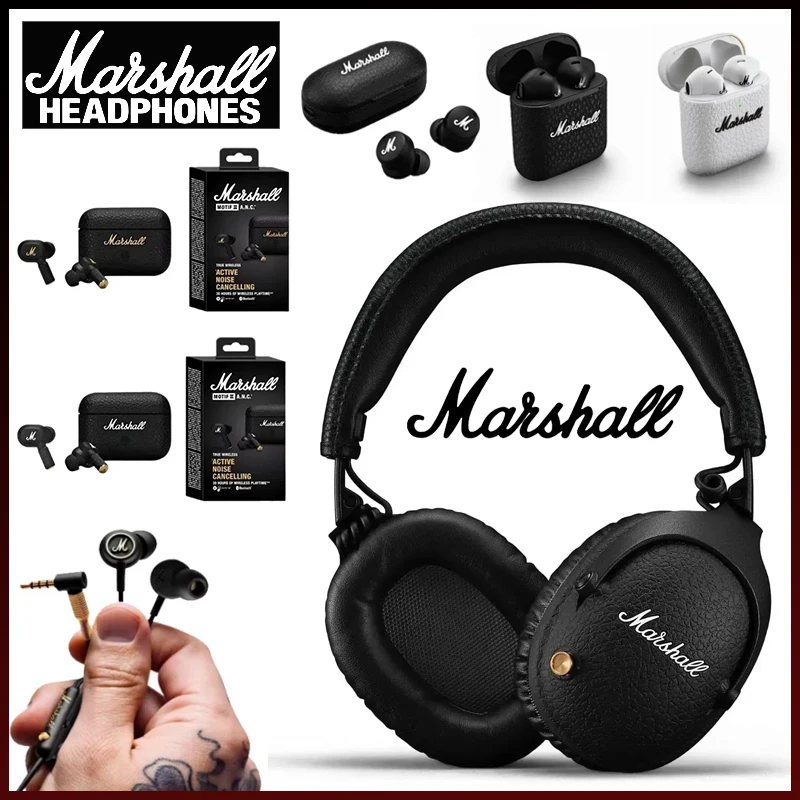 2026 Marshall MOTIF II ANC True Bluetooth 5.2 Kopfhörer mit Aktiver Geräuschunterdrückung In-Ear-Ohrhörer Headset HK-Version Image