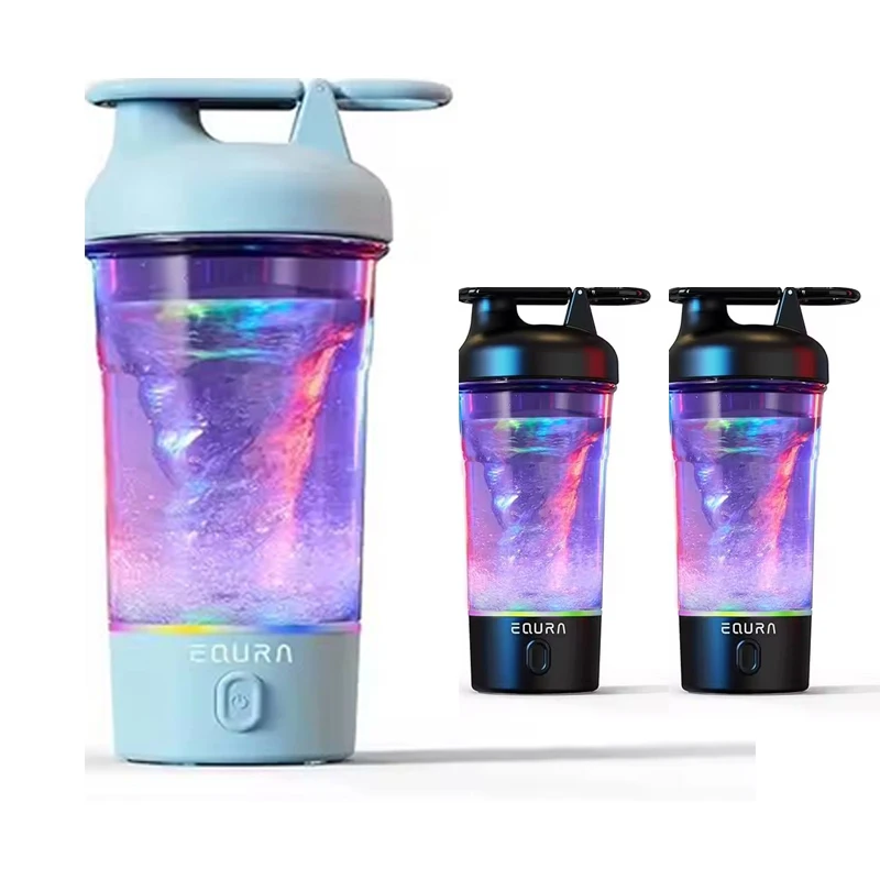 Elektrische Shaker-Flasche, 25 Unzen Mixerflaschen für Proteinmischungen, tragbare wiederaufladbare USB-C-Puls-Protein-Shake-Flasche, BPA-frei Image