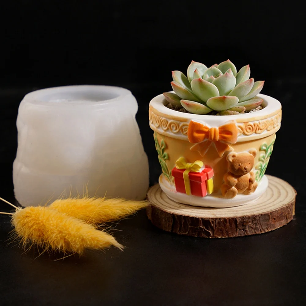 Hase Kerzenhalter Form Silikon Hasen-Kerzenbecher Form Oster-Silikonform Hochwertig für Oster-Heimdekoration Kerzenherstellung Image