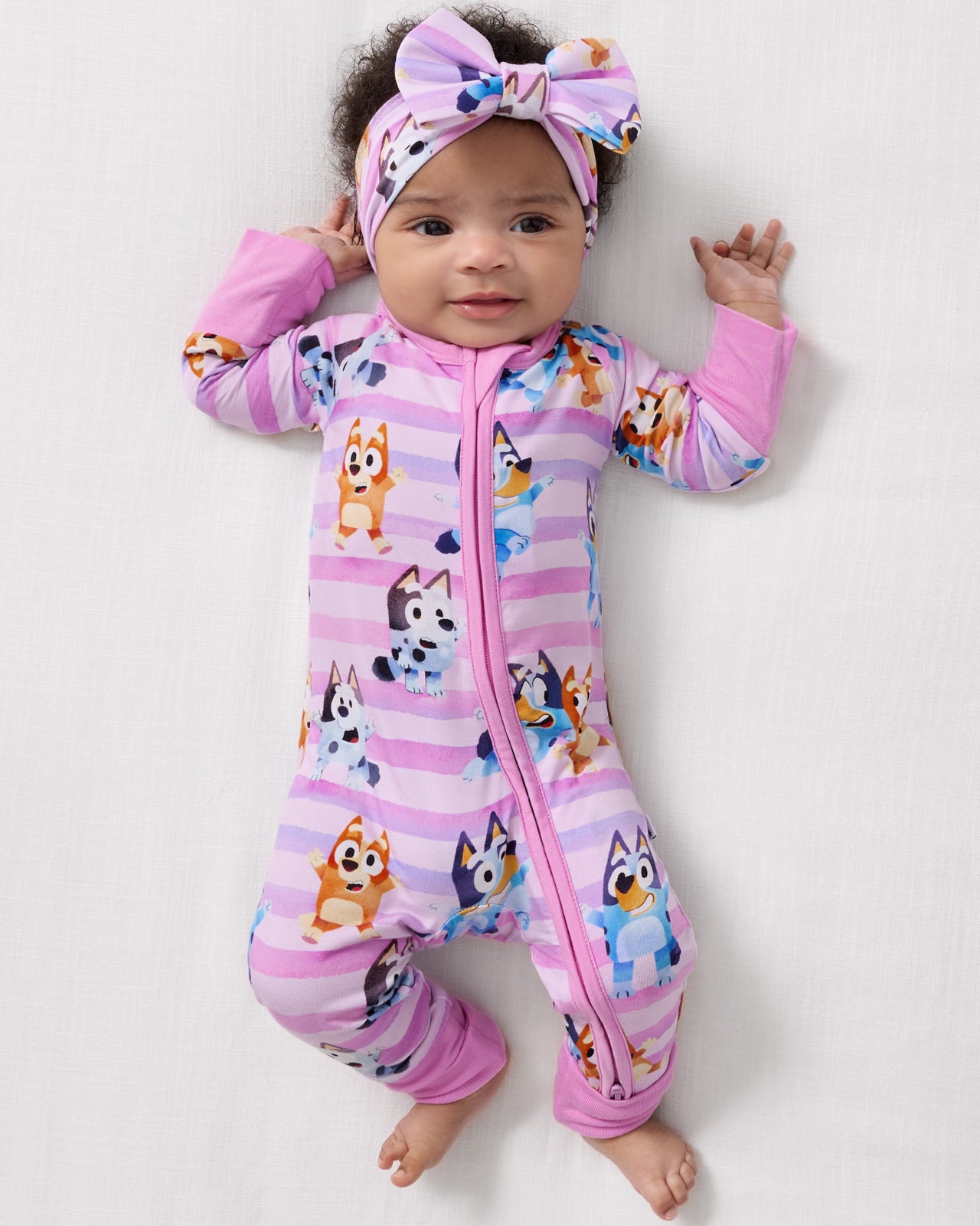 Bluey Dance All Day Pink Zippy - 6-12 months