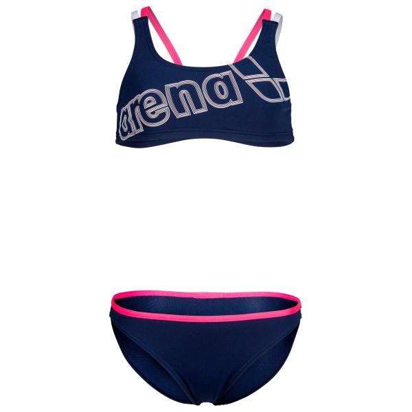 Arena - Girl's Logo Swimsuit Two Pieces - Bikini Gr 116 blau