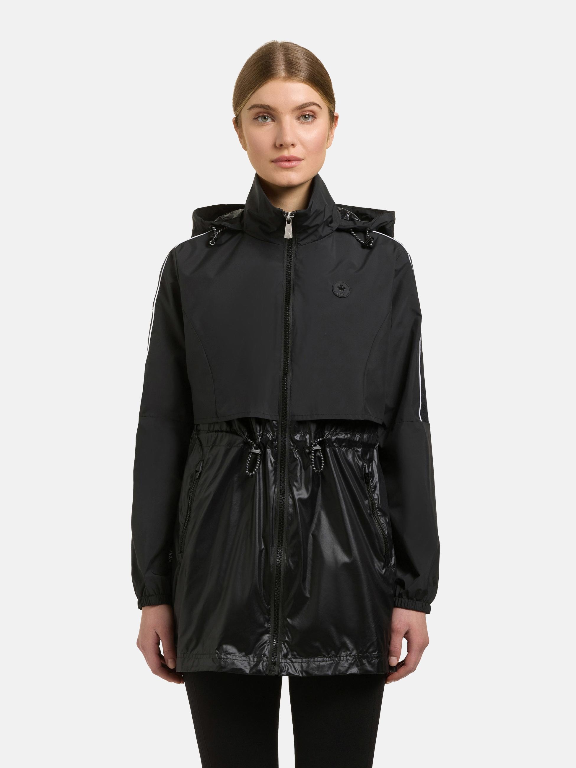 Funktionsmantel KHUJO "Izza", Damen, Gr. XL (42), schwarz, Obermaterial 1: 100% Polyester. Obermaterial 2: 100% Nylon. Futter: 100% Nylon, tailliert Po-bedeckend, hoch geschlossener Ausschnitt, Ärmel ohne Ärmelschlitz Bündchen mit innenliegendem... Image