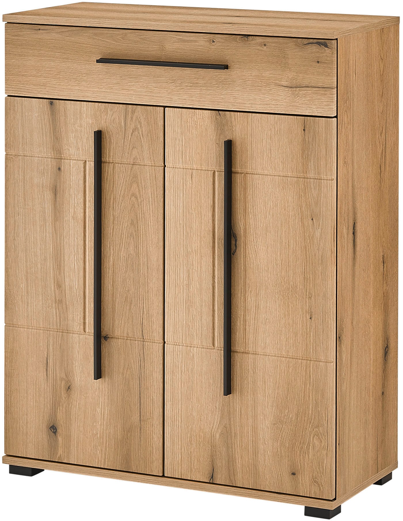 Garderobenschrank HOME AFFAIRE "Cantara, Schrank in zwei Farben, modernes Sideboard, Kommode", eiche evoke, B:80cm H:103cm T:39cm, FSC-zertifizierter Holzwerkstoff, Schränke, Garderobenschrank, vielseitig einsetzbar, ausreichend Stauraum, 80 cm breit Image