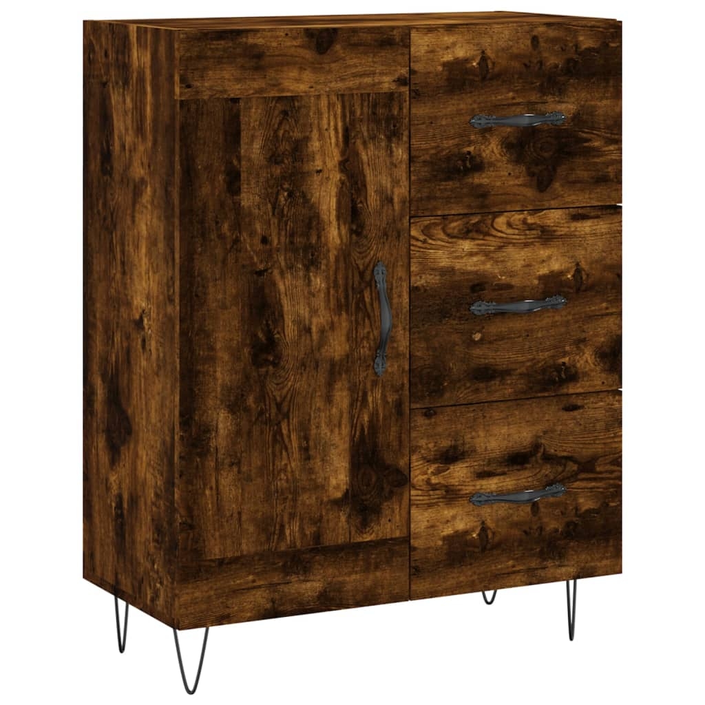vidaXL Sideboard Räuchereiche 69,5x34x90 cm Holzwerkstoff Image