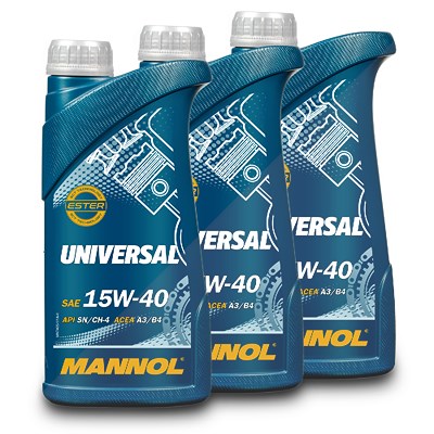 Mannol 3x 1 L Universal 15W-40 Motoröl [Hersteller-Nr. MN7405-1] Image