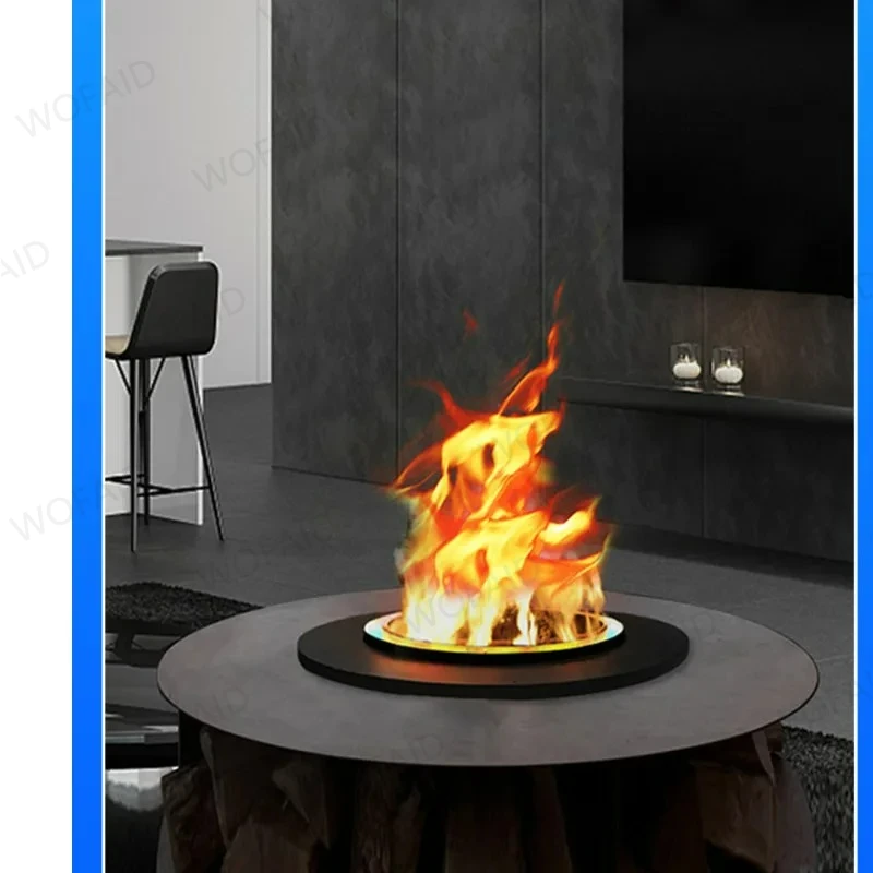 Niedrigster Preis, elektrischer Kamin für Wohnzimmer, Wassernebel, realistischer Flammenbefeuchter, modernes Herzstück, mit Fernbedienung