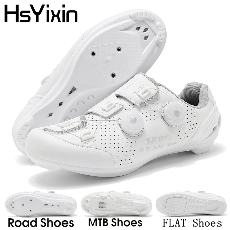 Radfahren Schuhe Unisex Weiß Professionelle MTB Fahrrad Schuhe Straße Fahrrad Schuhe Flache MTB Fahrrad Turnschuhe Fahrrad Training Schuhe