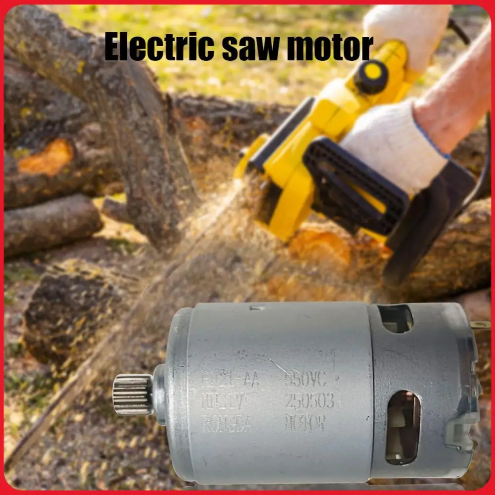 21V Elektromotor 14 Zähne Mini DC-Motor 28000 U/min 8,2mm Zahnraddurchmesser Elektrowerkzeug-Zubehör für 550 Motor Lithium-Kettensäge Image