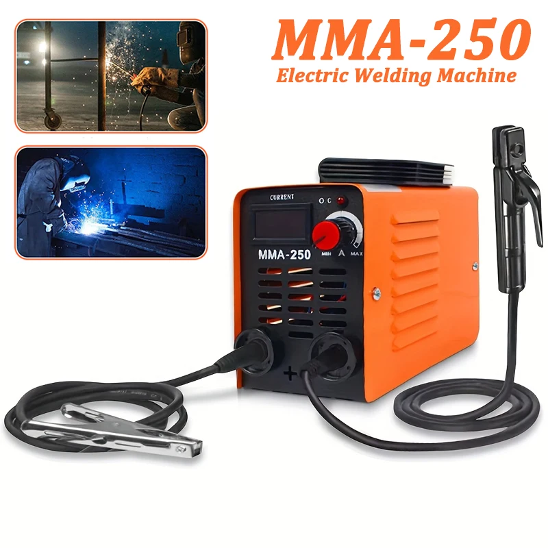 4000 W MMA-250 Tragbare Schweißmaschine Inverter Arc Elektrische Schweißmaschine Strom Einstellbare Kompakte Schweißmaschine EU Stecker Image