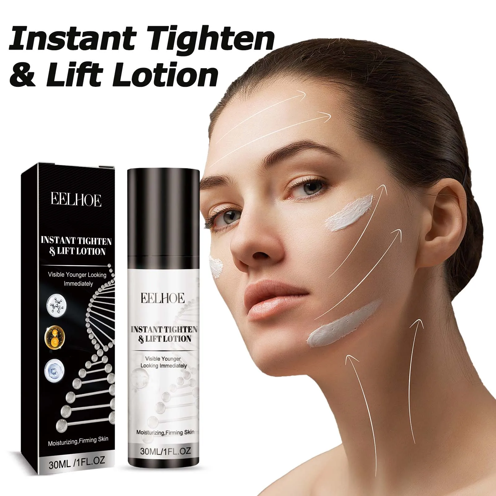 Instant Straighten & Lift Lotion Collagen Boost Younger Face Cream Firming Smooth Face Skin Care Nourishing Moisturizing Lotion