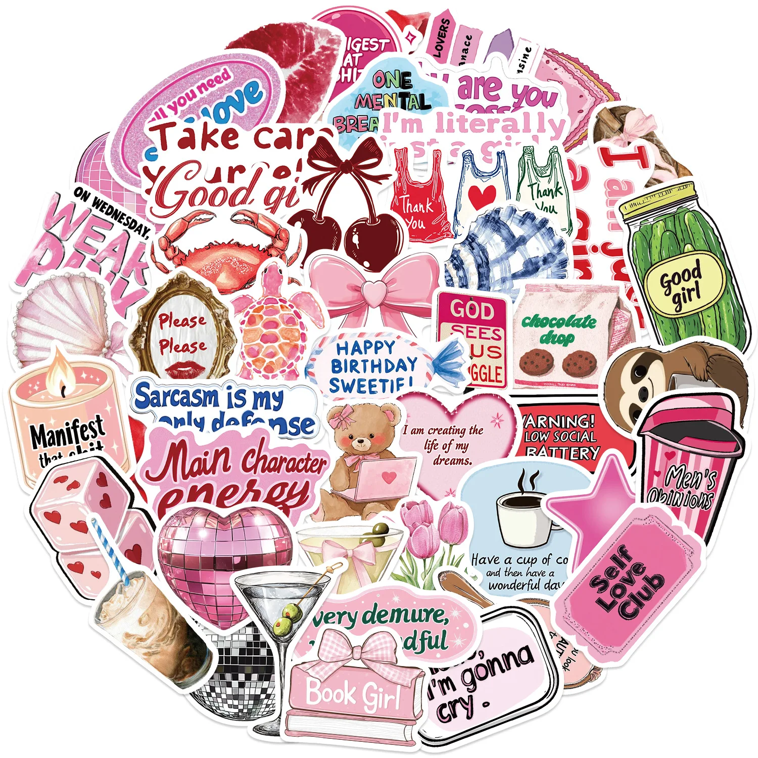 50/100 Stück Cartoon Inspirierende Graffiti-Aufkleber Dekorative Gitarren-Notizbuch-Gepäck-DIY Wasserfeste Schreibwaren-Sticker Image