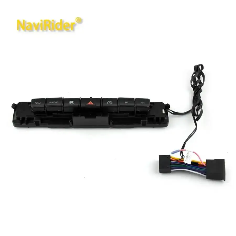 Zentrale Bedienfeldleiste für Mercedes Benz Vito 114 Mixto W447 2018, Blinkerleuchten-Tastenleiste, kompatibel mit Android-Bildschirmen, Radiotasten Image