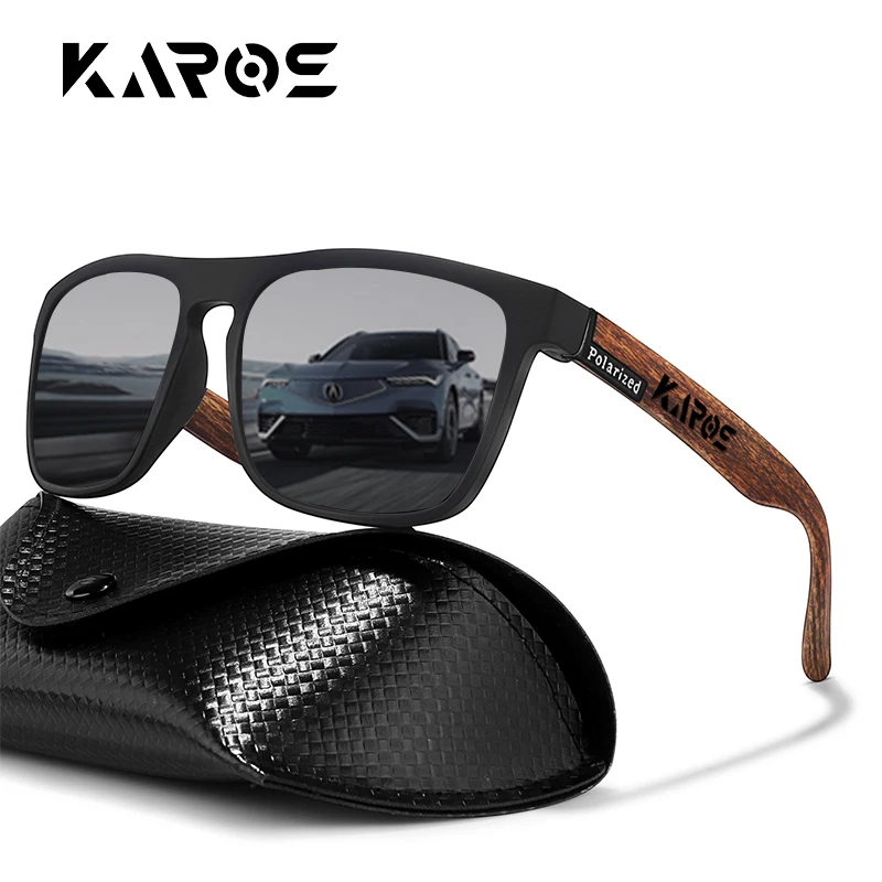 Karos Luxus Quadratische Vintage Polarisierte Sonnenbrille Männer Frauen Mode Reise Fahren Angeln Sonnenbrille Sport UV400 Brillen Image