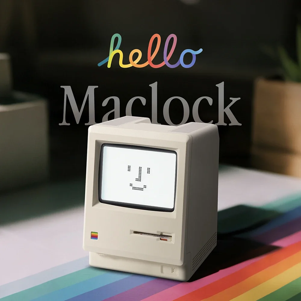 Retro Uhr Kreativität Maclock Wecker Student Spezifische Wake Up Artefakt Desktop Dekor Elektronische Display Wecker Image