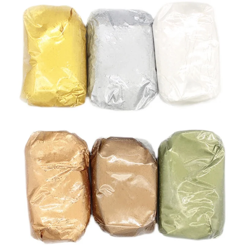 200G Metall Farbe Harz Ton Gold/Silber/Perle Weiß Ton Polymer DIY Puppe Schmuck Kopfbedeckung Zubehör Rüstung Waffe handgefertigt