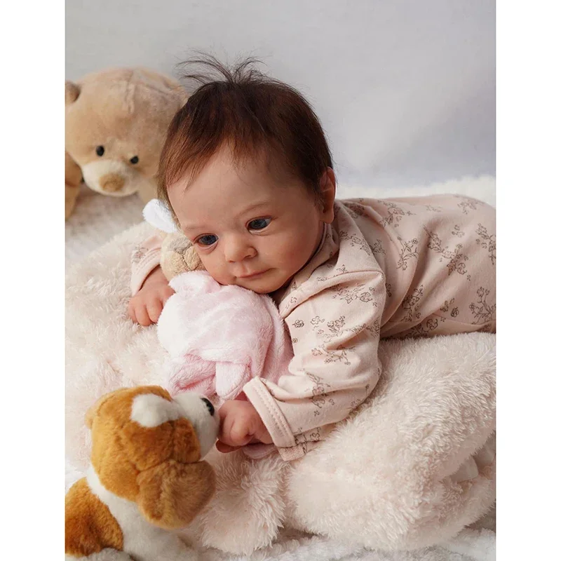 48 cm lebensechte Neugeborene Mädchen Puppe Felicia Silikon Vinyl Mädchen Körper Puppe Geschenk