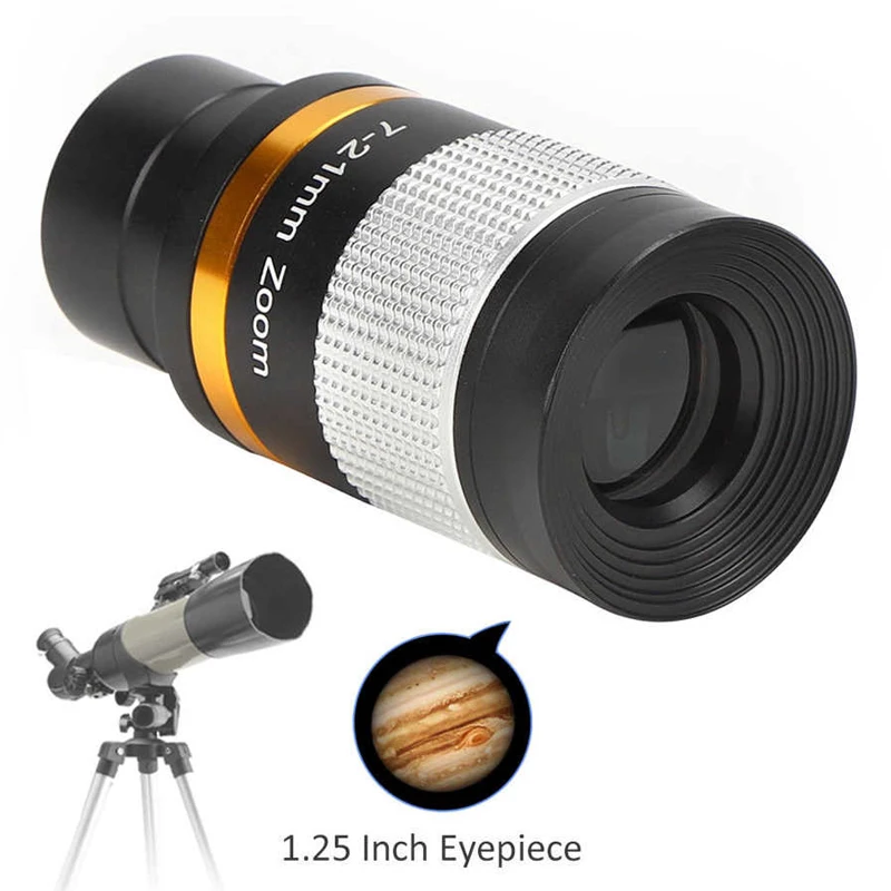 Astronomische Teleskop Vergrößerung Okular Professionelle 7-21mm und 8-24mm Kontinuierliche Zoom Okular für Astronomie Beobachtung Image