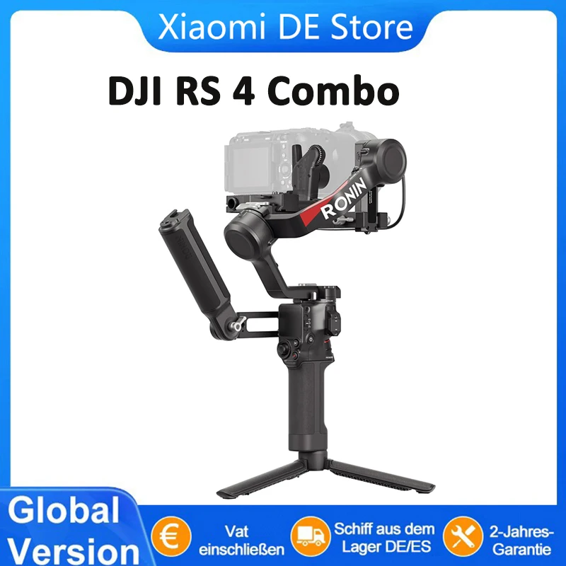 （Open Box 99.99% New) DJI RS 4 Combo Handheld Gimbals Stabilizer For DSLR SLR Camera Selfie Sticks Motion Lapse Track Panorama DJI RS 4 Combo Image
