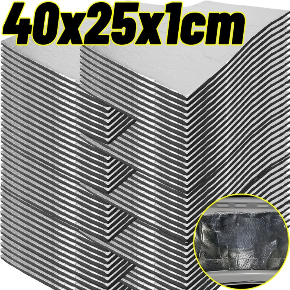 5/10mm Auto Sound Deadener Wärmedämmung Matte für Auto Van Schallschutz Trittschalldämmung Isolierung Matte Auto Haube lärm Isolator Image