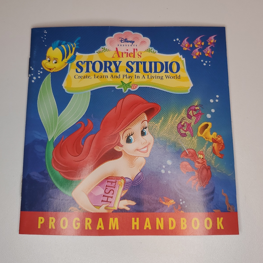 Disney Computers, Laptops & Parts | Vintage 90s Ariel's Story Studio Program Handbook. Pc Interactive Storybook Game | Color: Blue | Size: Os