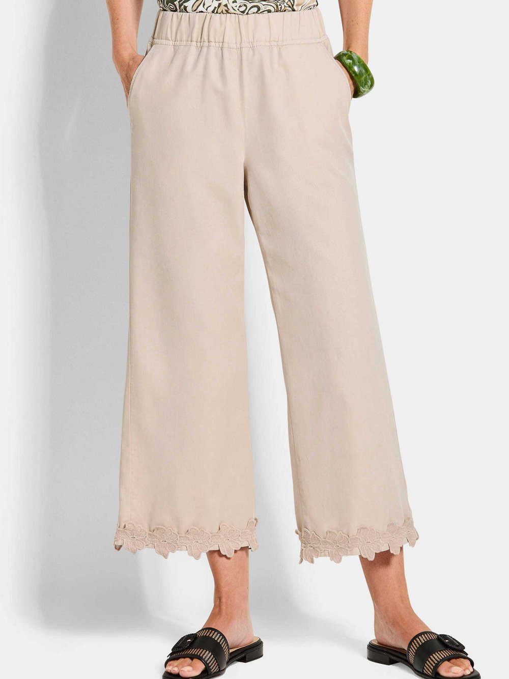 Goldner Stoffhose Damen medium stone, 21 Image