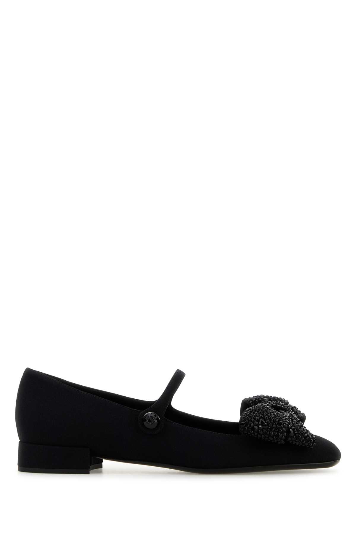 Schwarze Stoffballerinas EU 36