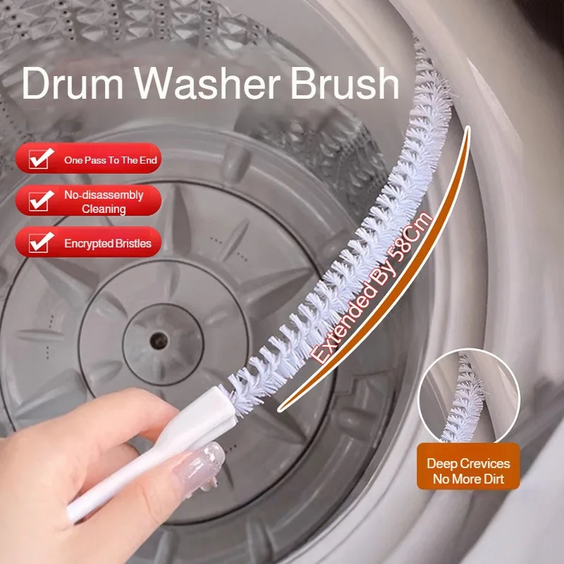 Washing machine cleaning brush, drying machine pipeline cleaning brush, washing machine cleaning inner cylinder inner wall brush
