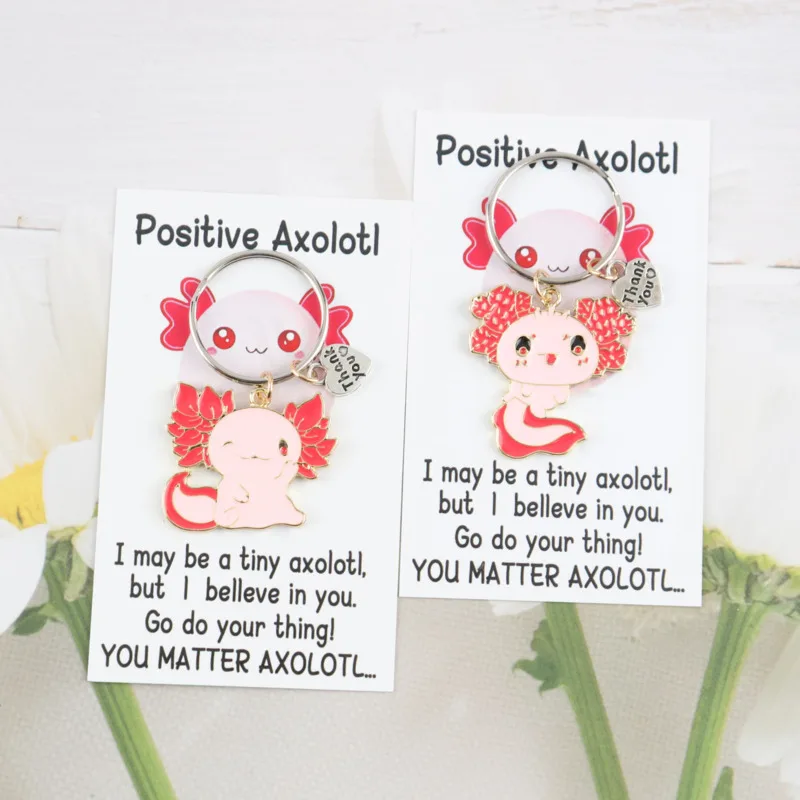 1/2 Stück Niedliches rosa sechseckiges Drachen-Schlüsselanhänger-Set, sechseckige Drachenkarte mit positiver Energie, Taschen-, Auto- und Reißverschlussanhänger-Zubehör, Sui Image
