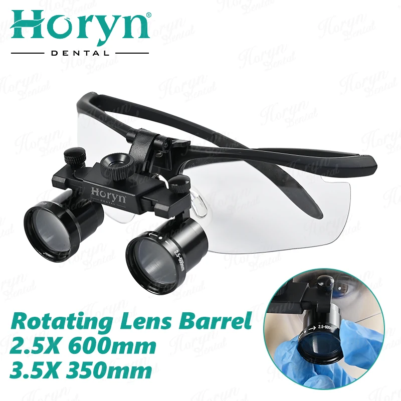 2,5X-3,5X Einstellbare Dental Chirurgische Lupen Zahnmedizin Fernglas Lupe 350-600mm Unterpupillare Entfernung Image