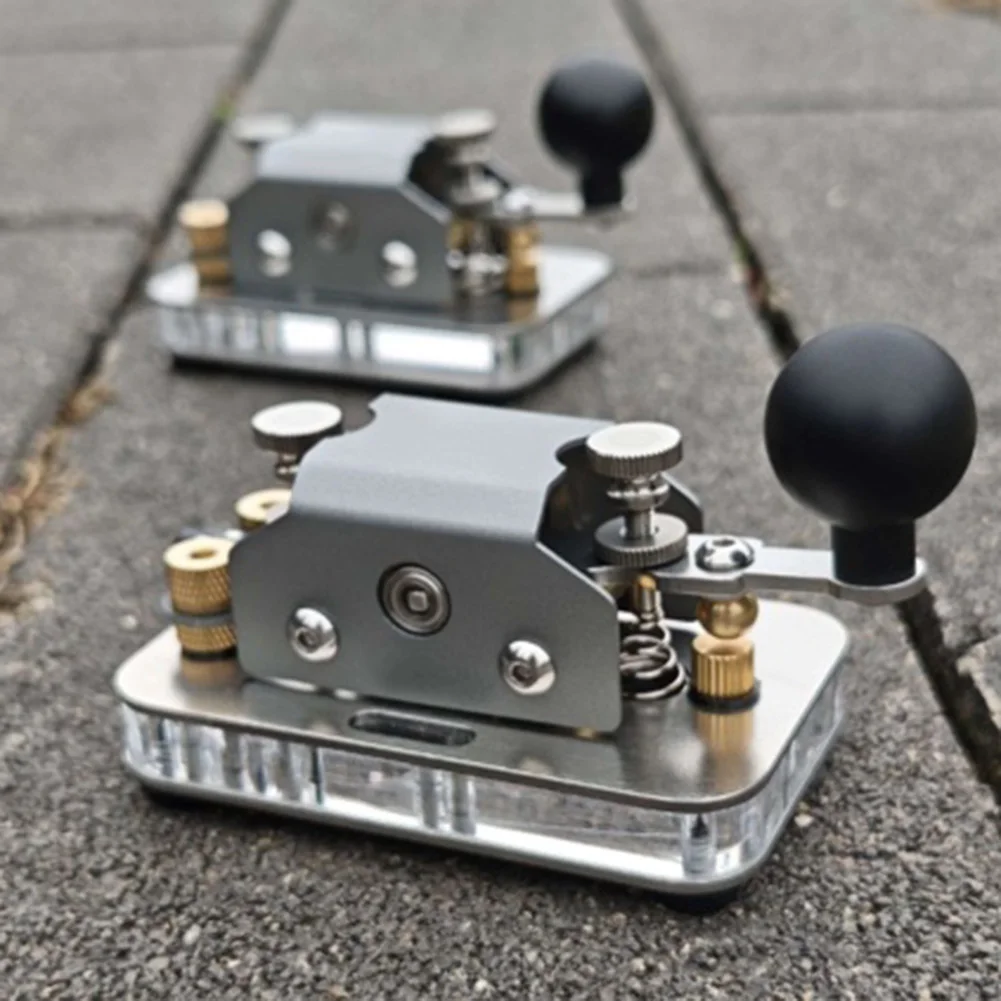 1set Manuelle Morsecode Keyer Mini CW Manuelle Schalter Lernen Und Training Radio Telegraph Sender CW Praxis Schlüssel CW Trainer Image
