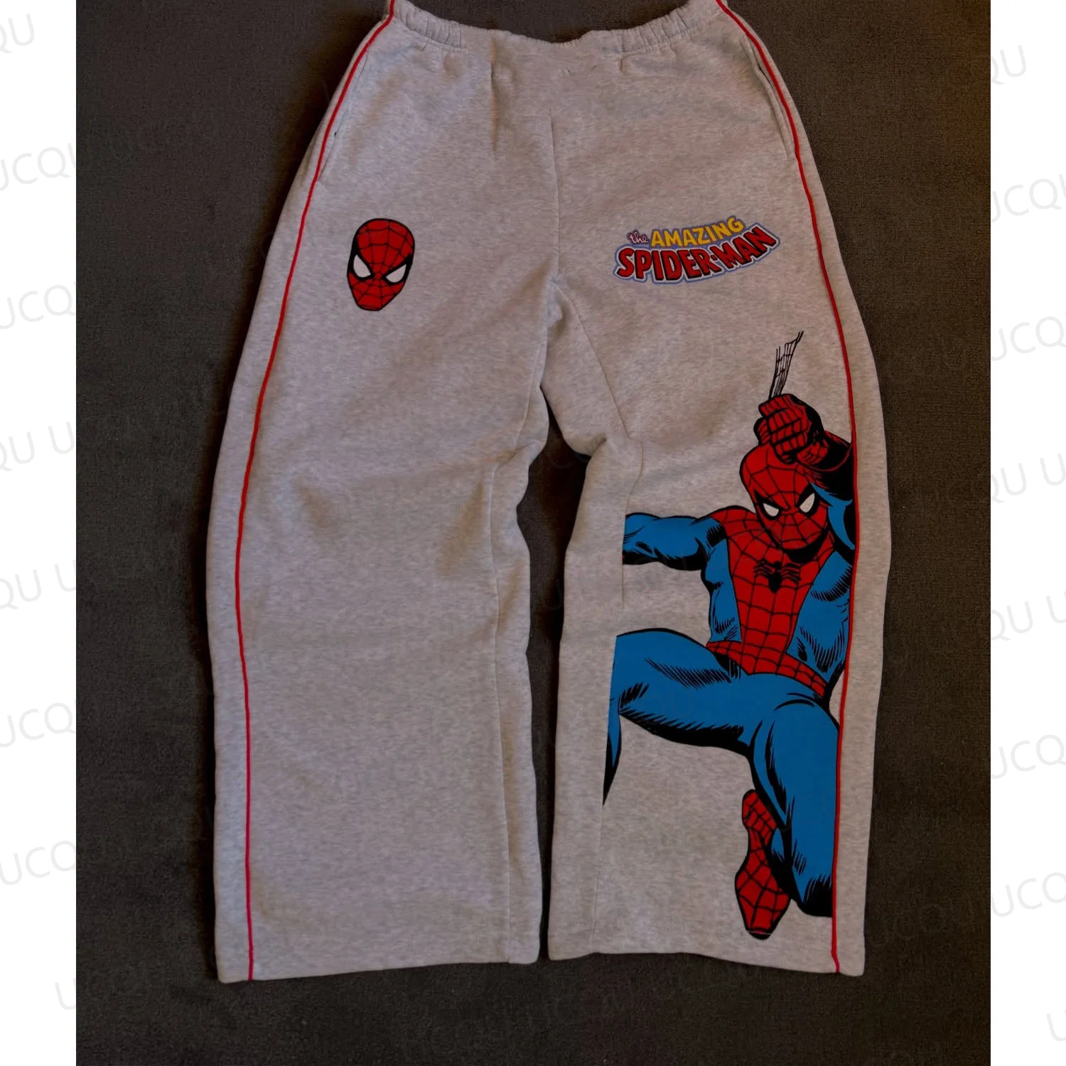 2026 Neue Lässige Frühling-Herbst Unisex The Amazing Spider-Man Comic-Grafik Weite Freizeithose Bequeme Jogger-Sweathose Image
